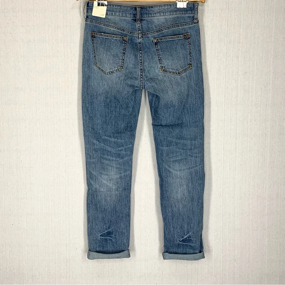 Pilcro~Anthropolgie~NWT~Womens Slim Boyfriend Medium Wash Distressed Jeans~Sz 26 - Picture 7 of 15